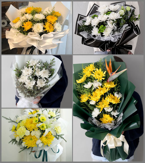 辽宁沈阳新民市法哈牛镇白事花束代送
